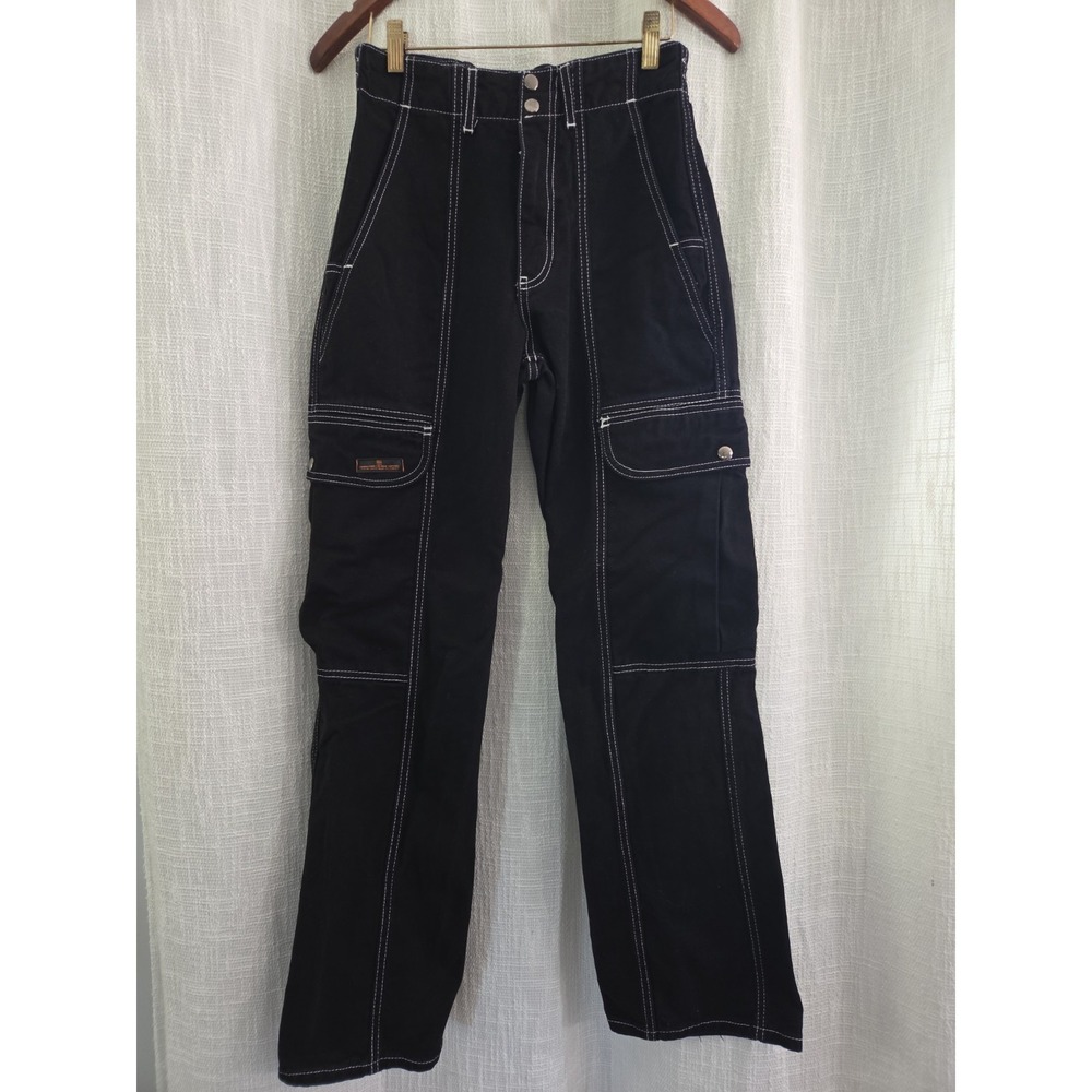 BDG Urban Outfitters size 25 Women's Black Denim Cargo Slouchy Skate Jeans